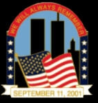 WE WILL ALWAYS REMEMBER 911 PIN